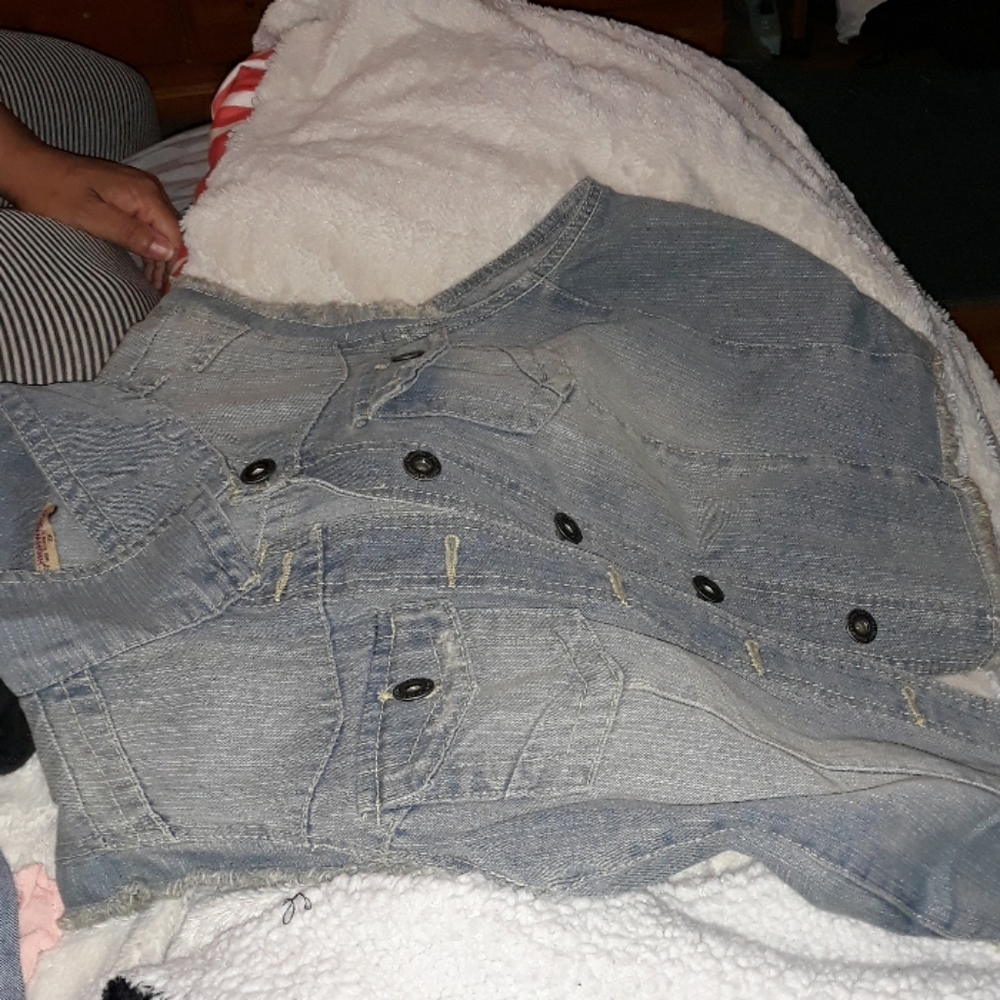 Blue jean vest
